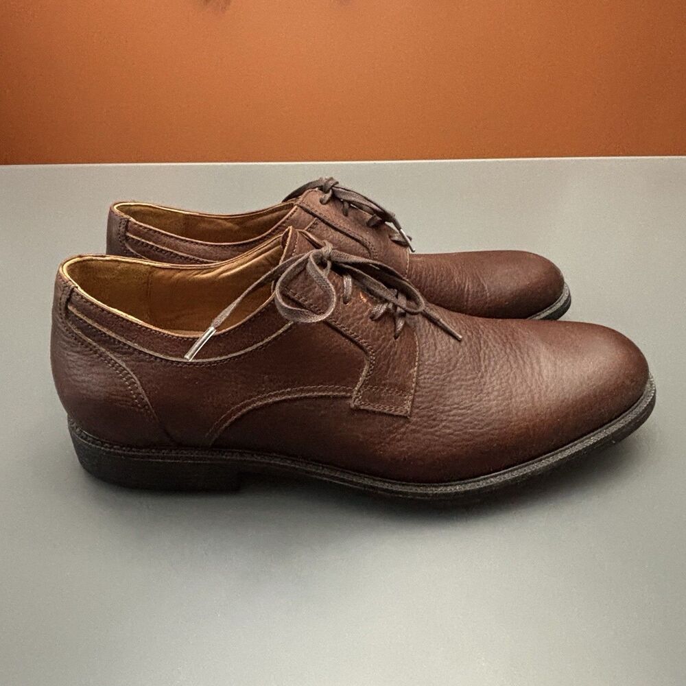Johnson & Murphy XC4 Stanton Mens Shoes 10M Lace-up Sheepskin Brown Dual Width